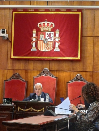 El presidente del alto tribunal del Principado durante la presentación de la Memoria